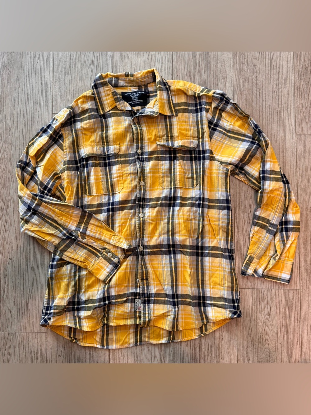 Vintage Nautica Button Down Flannel Shirt